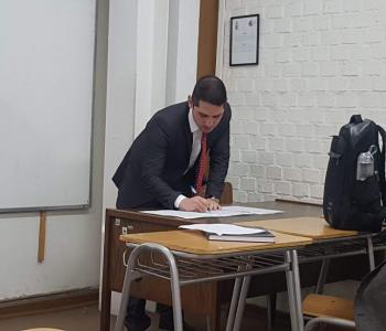 Msc Daniel Sánchez defiende su Tesis de Grado